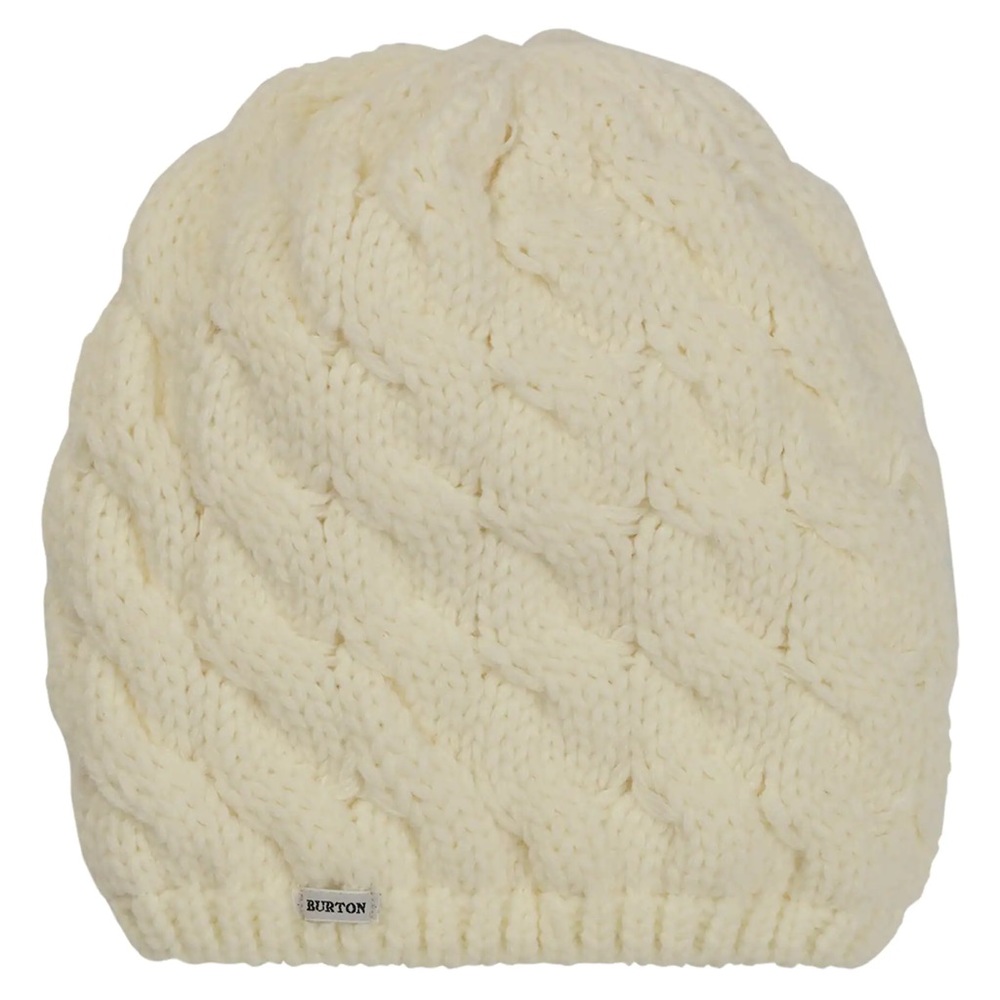 White Burton Knit Beanie